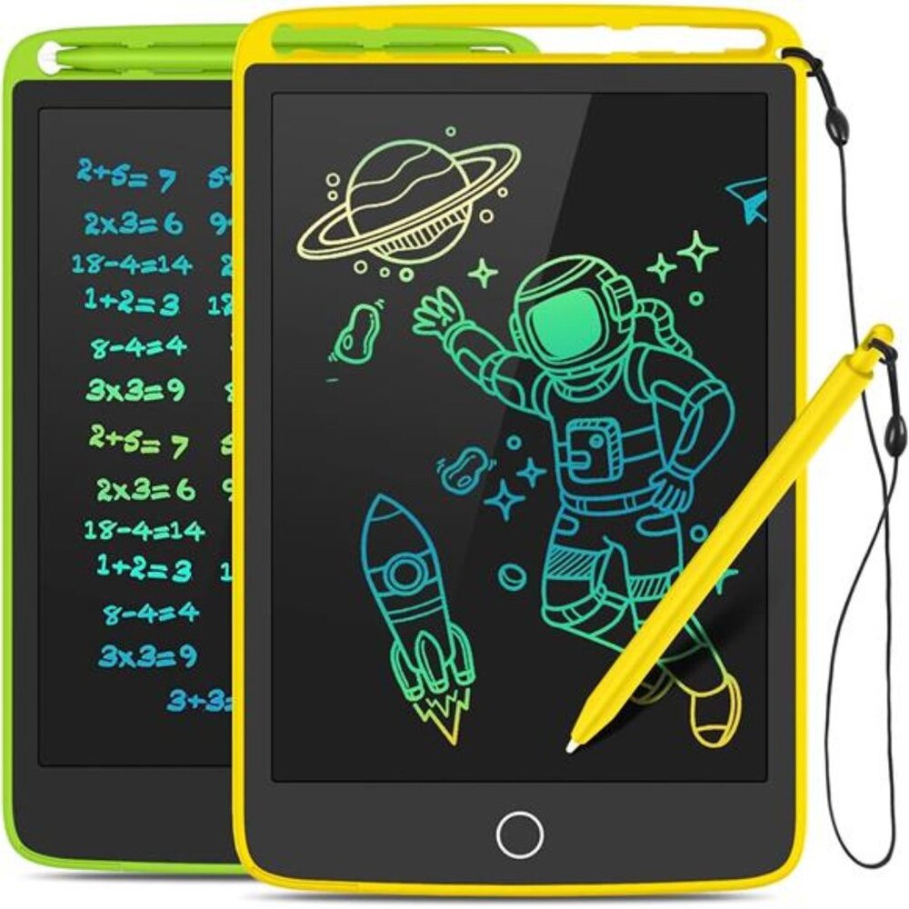 2 Pack LCD Writing Tablet, Colorful Screen Doodle Board 8.5 Inch Drawing Tablet